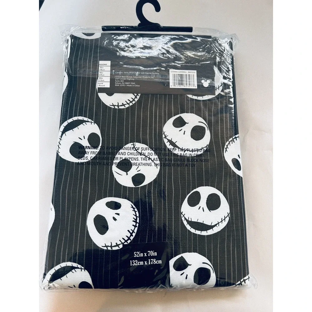 Nightmare Before Christmas PEVA Tablecloth Disney Jack Skellington 52